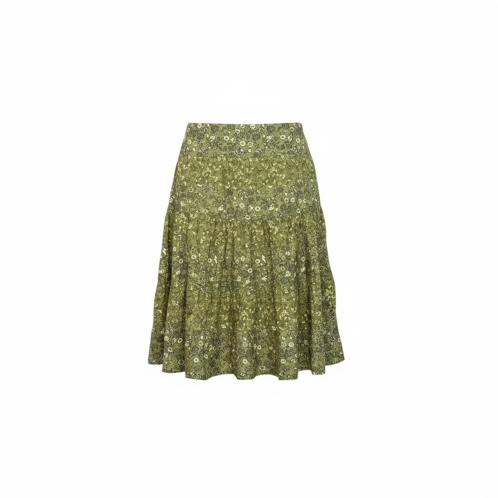 H&M Olive Floral A-Line Skirt‎ - Picture 2 of 6